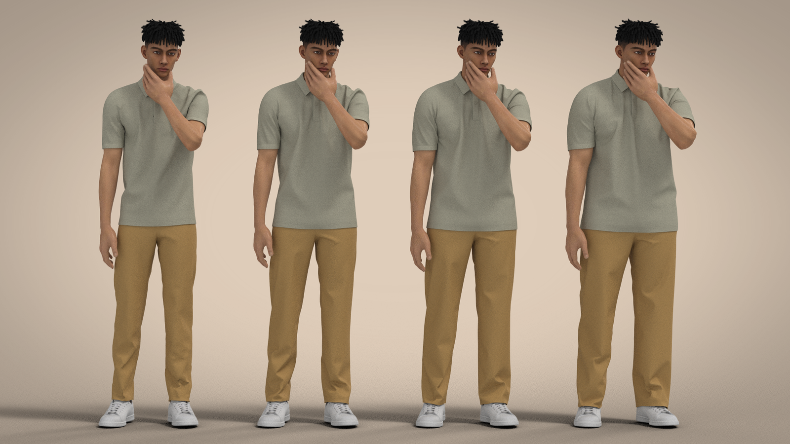 Artes Digitais do Look Uniforme da M. Frontzek Atelier em Modelagem 3D